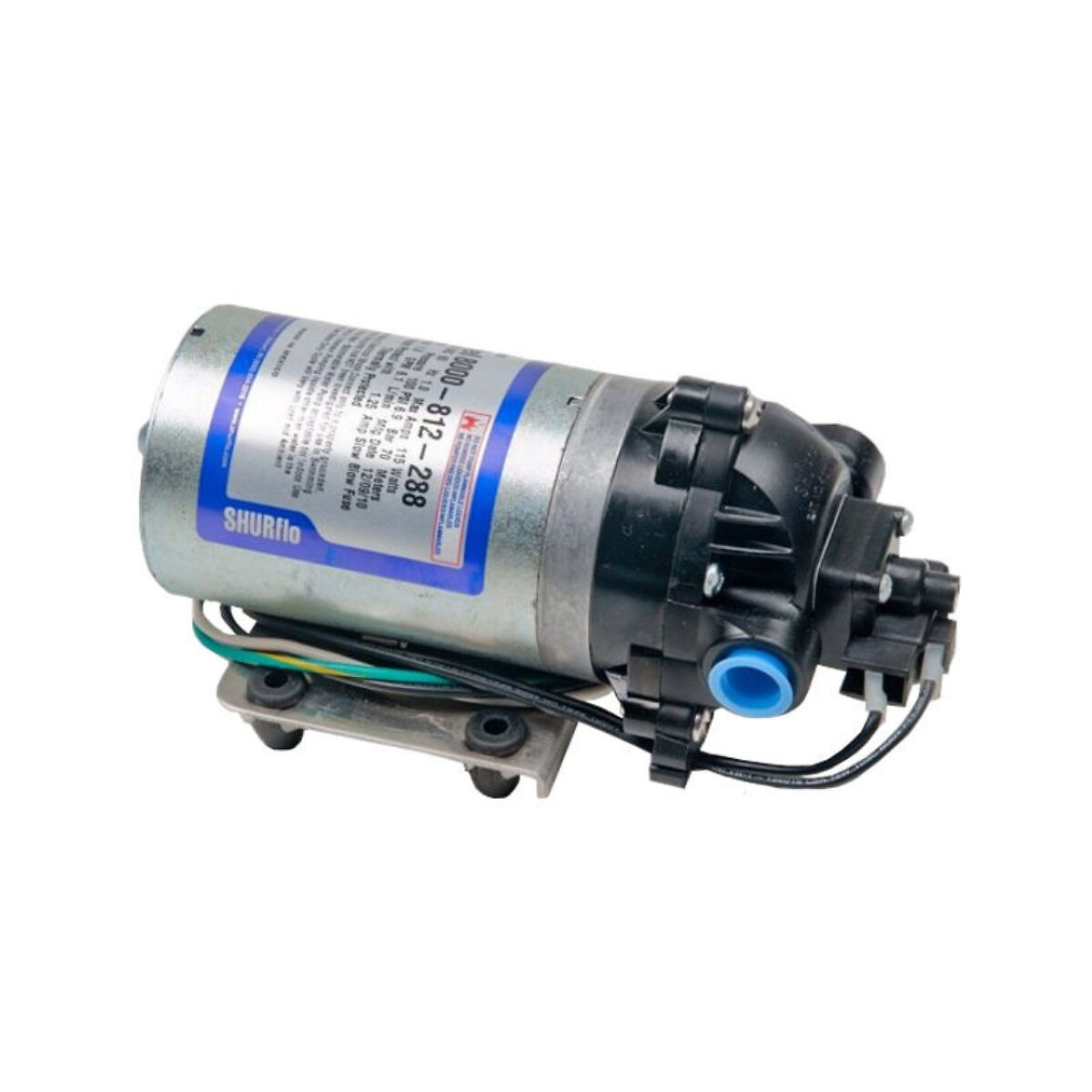 Shurflo 1.3 GPM High Pressure Demand Pump W/Bypass 115V8000-812-288 